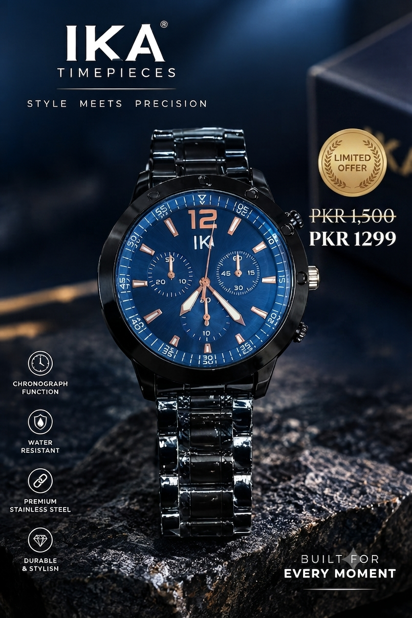 Premium Stainless Steel Strap Watch