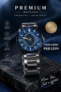 Premium Stainless Steel Strap Watch